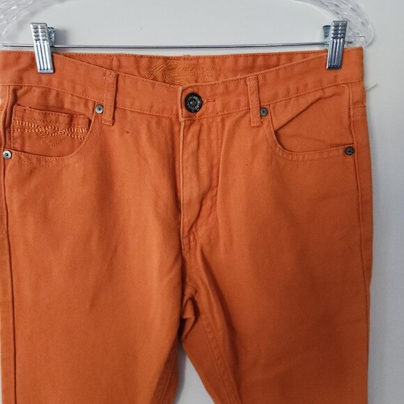 Request Jeans Orange Jeans Straight Leg Grunge Boho Y2K 90s Womens 20 (31x31) - Picture 3 of 12